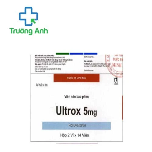 Ultrox 5mg - Thuốc điều trị bệnh tăng cholesterol máu hiệu quả