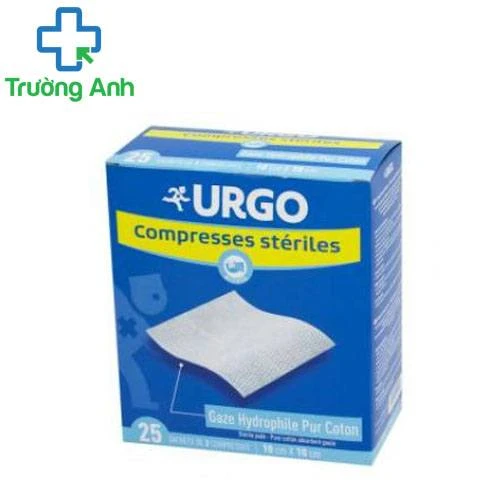 Urgo Compress 10cm x 10cm - Gạc cotton nguyên chất bảo vệ vết thương