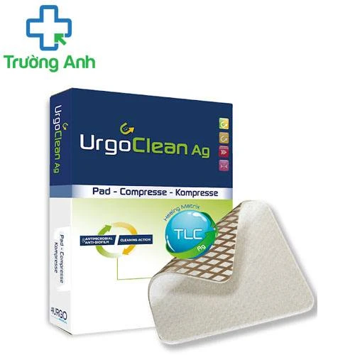 Urgoclean Ag 15cm x 20cm - Băng gạc chứa ion bạc chống nhiễm khuẩn