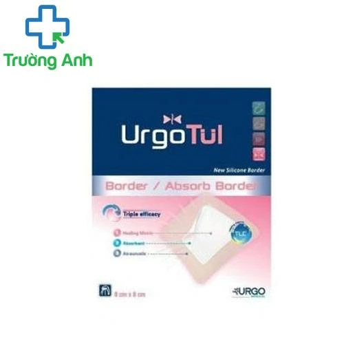 Urgotul Absorb Border (Silicone) 8cm x 8cm - Băng dán chống loét vết thương