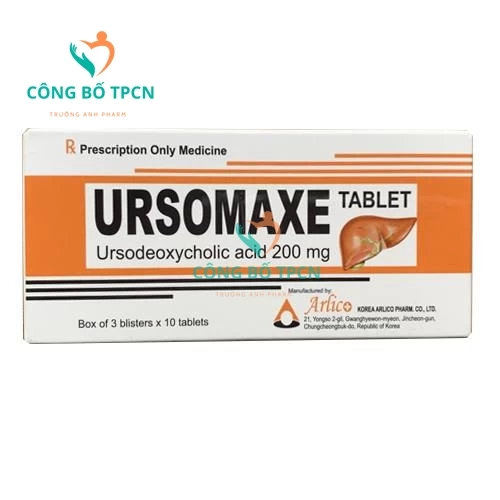 Ursomaxe Tablet - Thuốc điều trị sỏi túi mật, rối loạn gan mật của Korea