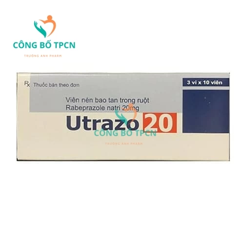 Utrazo 20 - Thuốc điều trị bệnh viêm loét dạ dày-thực quản