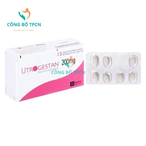 Utrogestan 200mg - Thuốc điều trị rối loạn nội tiết tố nữ hiệu quả