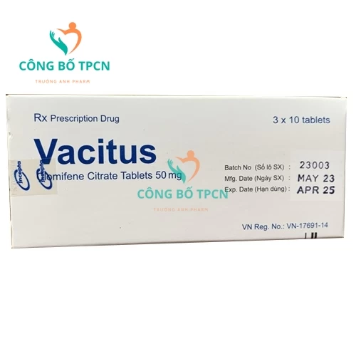 Vacitus - Thuốc điều trị bệnh vô sinh, không phóng noãn hiệu quả