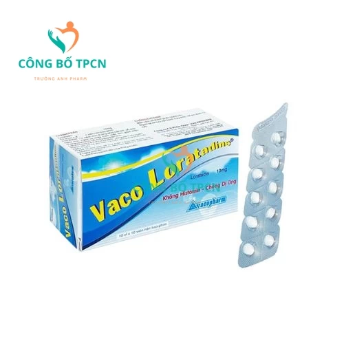 Vaco Loratadine 10mg Vacopharm - Thuốc điều trị dị ứng