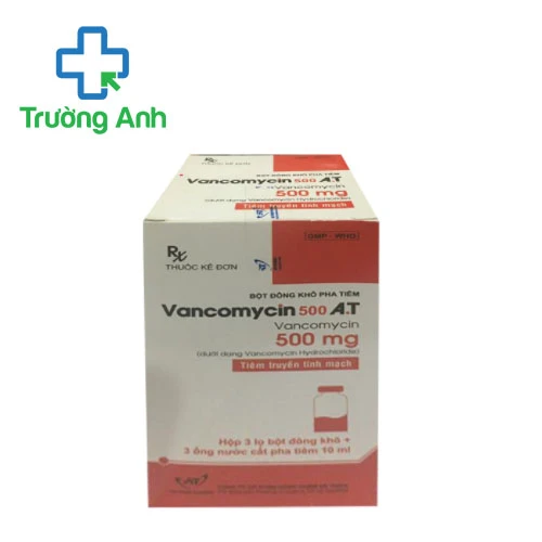 Vancomycin 500 A.T - Thuốc điều trị nhiễm khuẩn nặng hiệu quả