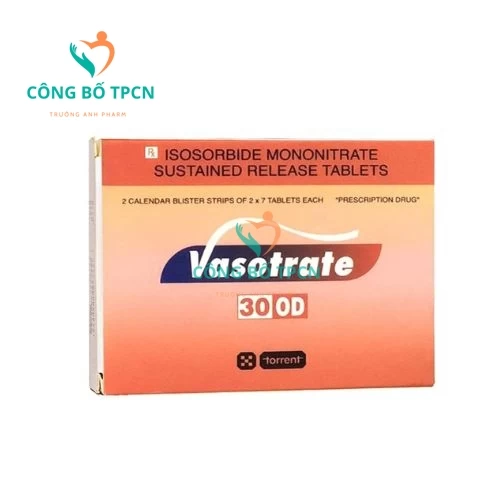 Vasotrate-30 OD - Thuốc điều trị đau thắt ngực, suy tim, tăng huyết áp hiệu quả