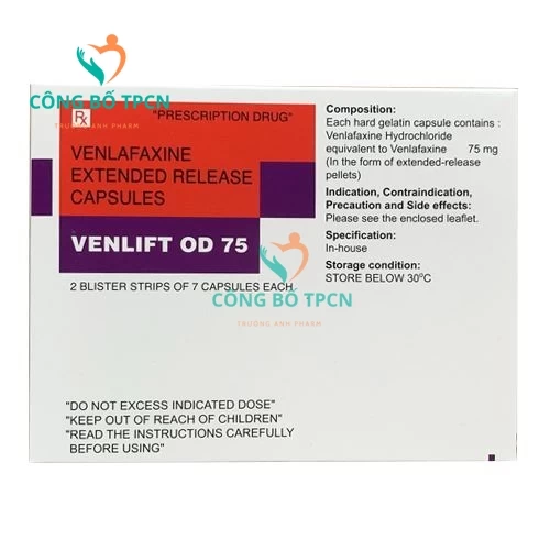 Venlift OD 75 - Thuốc điều trị bệnh trầm cảm hiệu quả của Ấn Độ