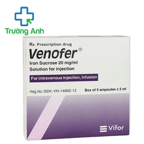 Venofer 20mg/ml (5ml) - Thuốc điều trị thiếu sắt hiệu quả của Đức