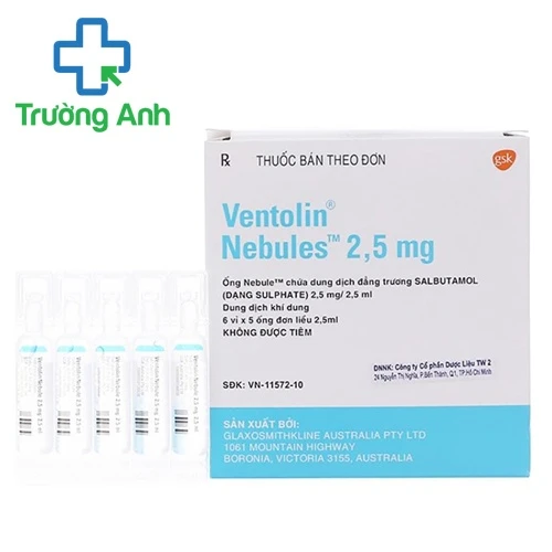 Ventolin Nebules 2.5mg - Thuốc điều trị hen phế quản hiệu quả