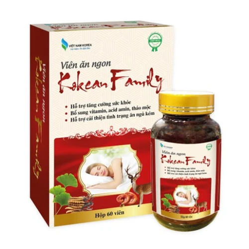 Viên ăn ngon Kokean Family - Hỗ trợ tăng cường hệ tiêu hóa
