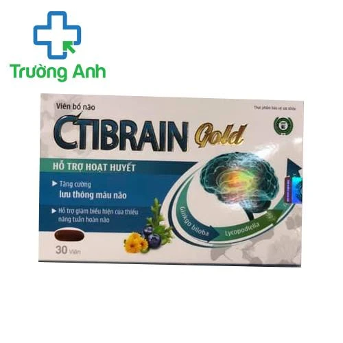 Viên bổ não Ctibrain gold - Giúp tăng cường lưu thông máu não hiệu quả