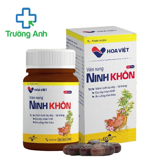 Viên nang ninh khôn Hoa Việt Pharma - Thuốc trị viêm dạ dày hiệu quả