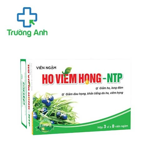 Viên ngậm ho viêm họng-NTP - Giảm ho, điều trị viêm họng hiệu quả