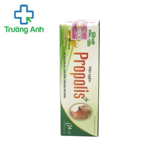 Viên ngậm Propolis - Hỗ trợ giảm ho, giảm đau rát họng
