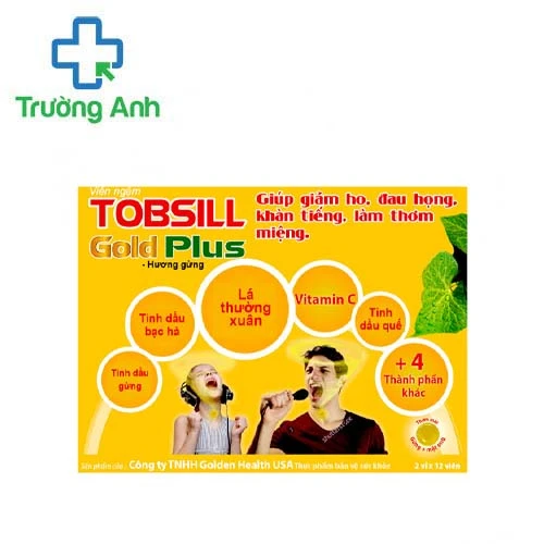 Viên ngậm TobsillGoldPlus® - Giúp làm dịu tình trạng đau họng
