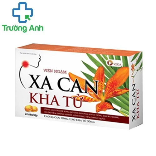 Viên ngậm Xạ can kha tử Vega - Hỗ trợ viêm đường hô hấp, giảm ho hiệu quả