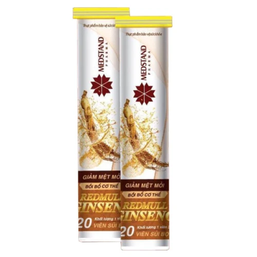 Viên sủi Medstand Redmull ginseng - Bổ sung Nhân Sâm và Vitamin