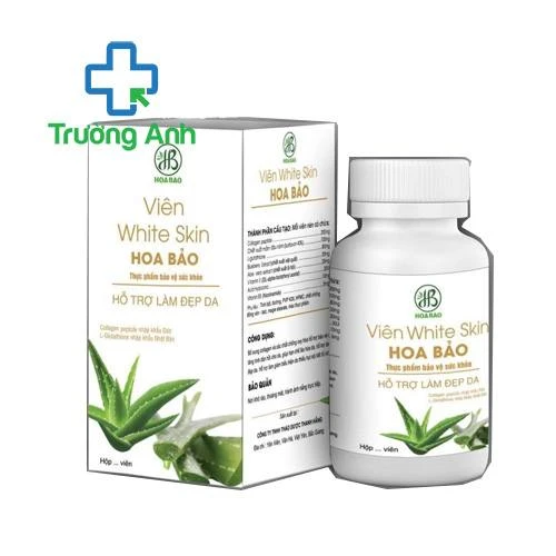 Thực phẩm bảo vệ sức khỏe Viên White skin Hoa Bảo