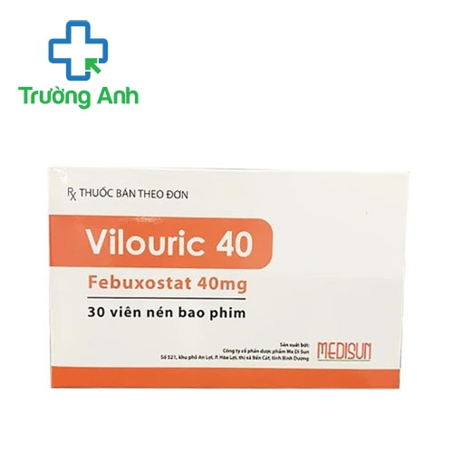 Vilouric 40 Medisun - Thuốc điều trị bệnh gout hiệu quả