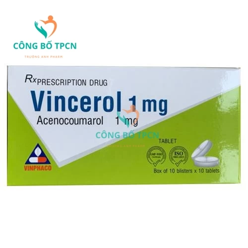 Vincerol 1mg - Thuốc phòng và điều trị huyết khối tĩnh mạch hiệu quả