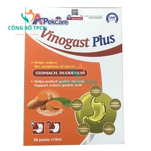 Vinogast Plus - Hỗ trợ giảm acid dịch vị, bảo vệ niêm mạc dạ dày