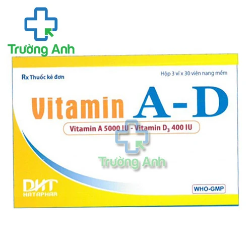 Vitamin A-D 5000IU/400IU Hataphar - Thuốc bổ sung vitamin A,D hiệu quả