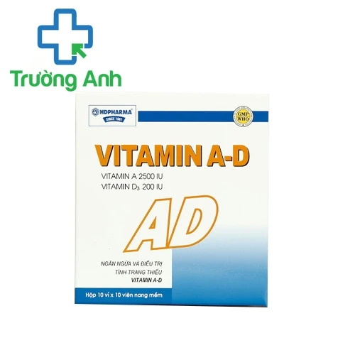 Vitamin A-D HDPharma - Giúp điều trị triệu chứng do thiếu vitamin A-D