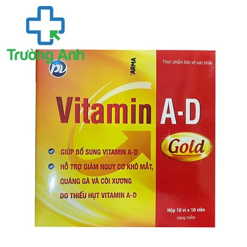 Vitamin A-D Gold PV - Giúp phòng ngừa loãng xương, suy dinh dưỡng hiệu quả