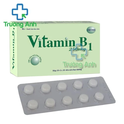 Vitamin B1 250mg Tipharco - Điều trị thiếu hụt vitamin B1
