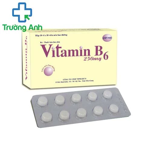 Vitamin B6 250mg Tipharco - Ðiều trị thiếu hụt vitamin B6