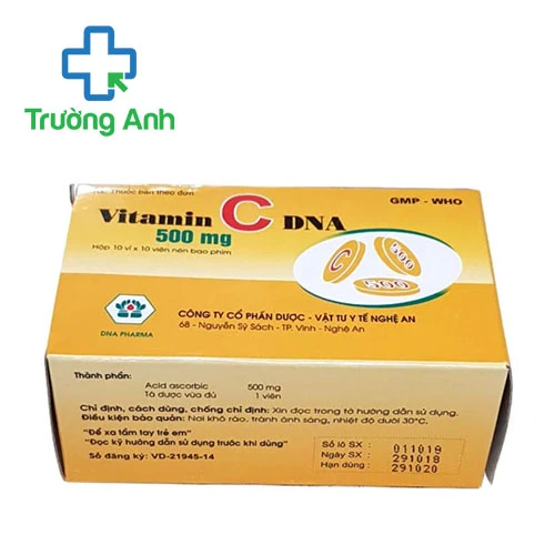 Vitamin C DNA 500mg - Thuốc điều trị bệnh Scorbut hiệu quả