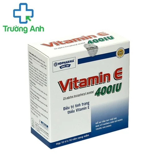 Vitamin E 400IU HD Pharma - Điều trị tình trạng thiếu Vitamin E