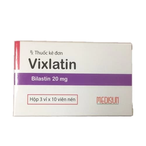 Vixlatin 20mg Medisun - Thuốc điều trị viêm mũi dị ứng hiệu quả