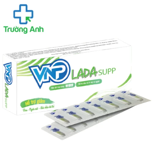 VNP Lada - Viên đặt hỗ trợ điều trị các triệu chứng của bệnh trĩ