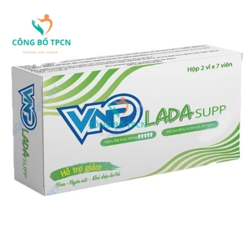 VNP Lada Supp - Viên đặt trực tràng điều trị bệnh trĩ hiệu quả