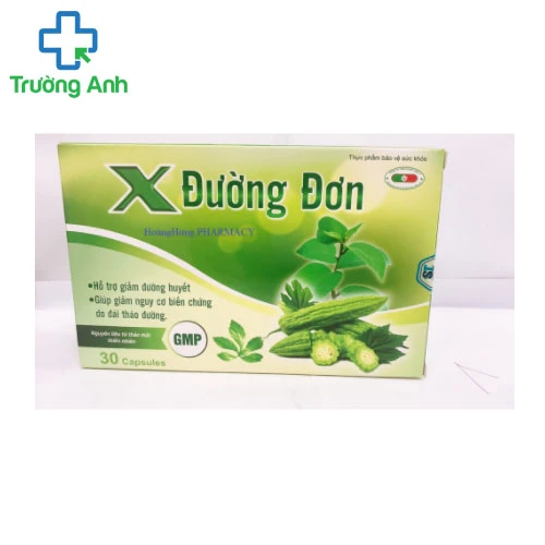 X Đường Đơn - Giúp giảm nguy cơ biến chứng do đái tháo đường