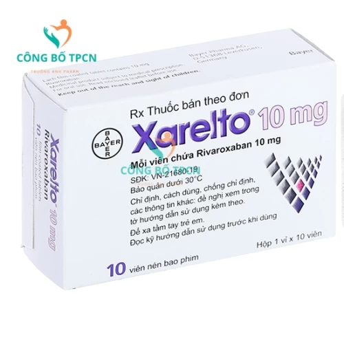 Xarelto 10mg Bayer - Thuốc phòng ngừa thuyên tắc huyết khối