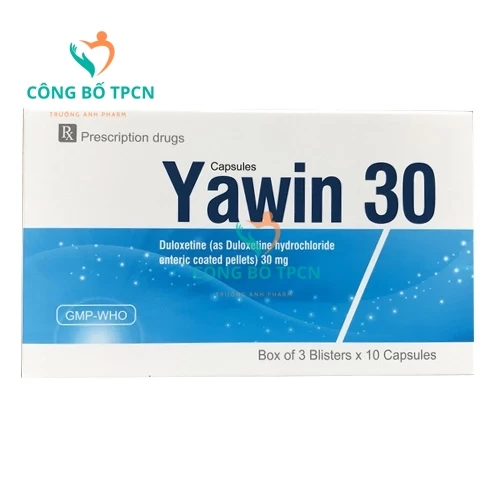 Yawin 30 - Thuốc điều trị trầm cảm, rối loạn lo âu lan tỏa hiệu quả