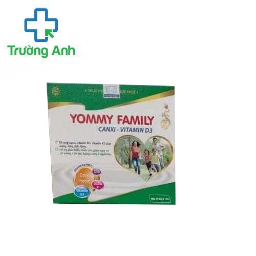 Yommy Family Canxi Vitamin D3 - Giúp giảm nguy cơ còi xương