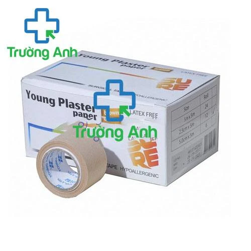 Young Plaster Paper 2.5cm x 5m (white) Băng keo cuộn giấy cố định băng gạc