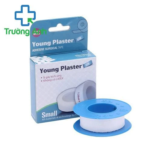 Young Plaster-Silk 1.25cm x 5m - Băng cuộn vải cố định gạc, bảo vệ vết thương