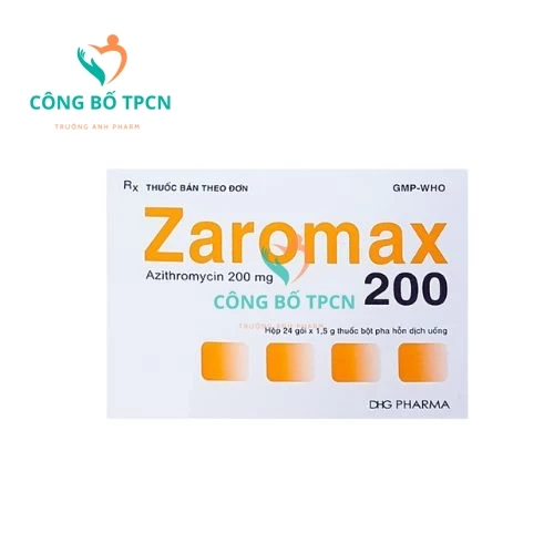 Zaromax 200 - Thuốc điều trị nhiễm khuẩn hiệu quả của Dhgpharma