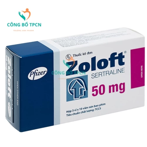 Zoloft 50mg Pfizer - Thuốc điều trị trầm cảm hiệu quả