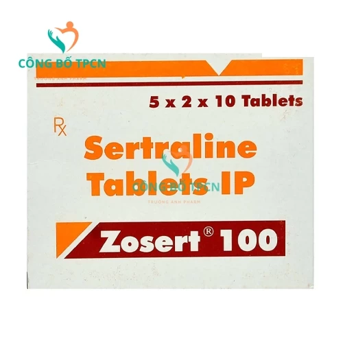 Zosert 100 - Thuốc điều trị bệnh trầm cảm nặng, rối loạn hoảng sợ