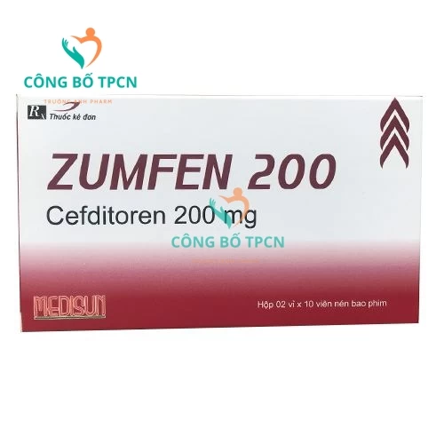 Zumfen 200mg Medisun - Thuốc điều trị nhiễm khuẩn hiệu quả