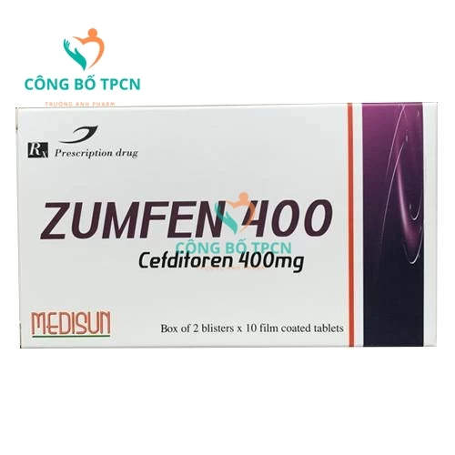 Zumfen 400 - Thuốc điều trị nhiễm khuẩn hiệu quả của Medisun