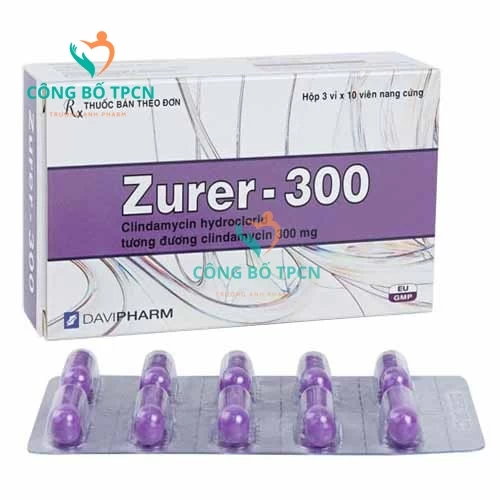 Zurer-300 - Thuốc điều trị bệnh nhiễm khuẩn của Davipharm