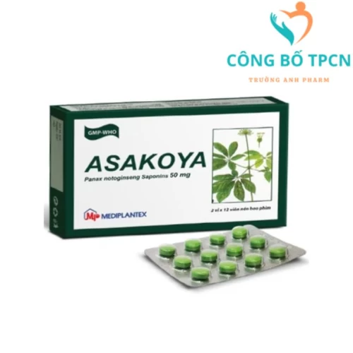 Asakoya - Thuốc hỗ trợ điều trị hồi hộp, tim đập nhanh