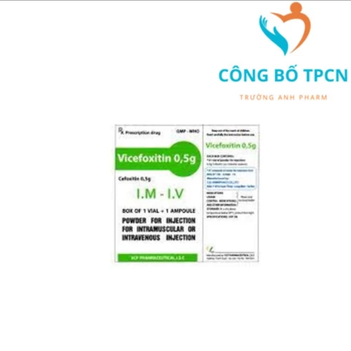 Vicefoxitin 0,5g VCP - Thuốc điều trị nhiễm khuẩn